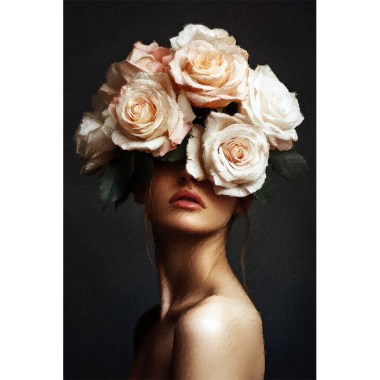 Vrouw met rozen